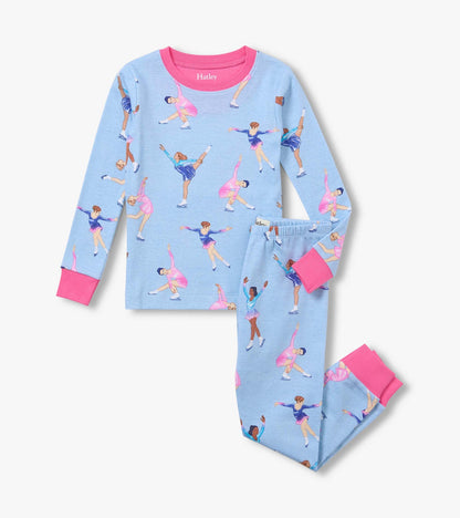 Hatley: Figure Skaters Cotton Rib Pajama Set