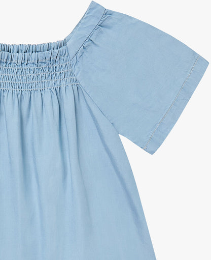 Petite Revery Chambray denim dress