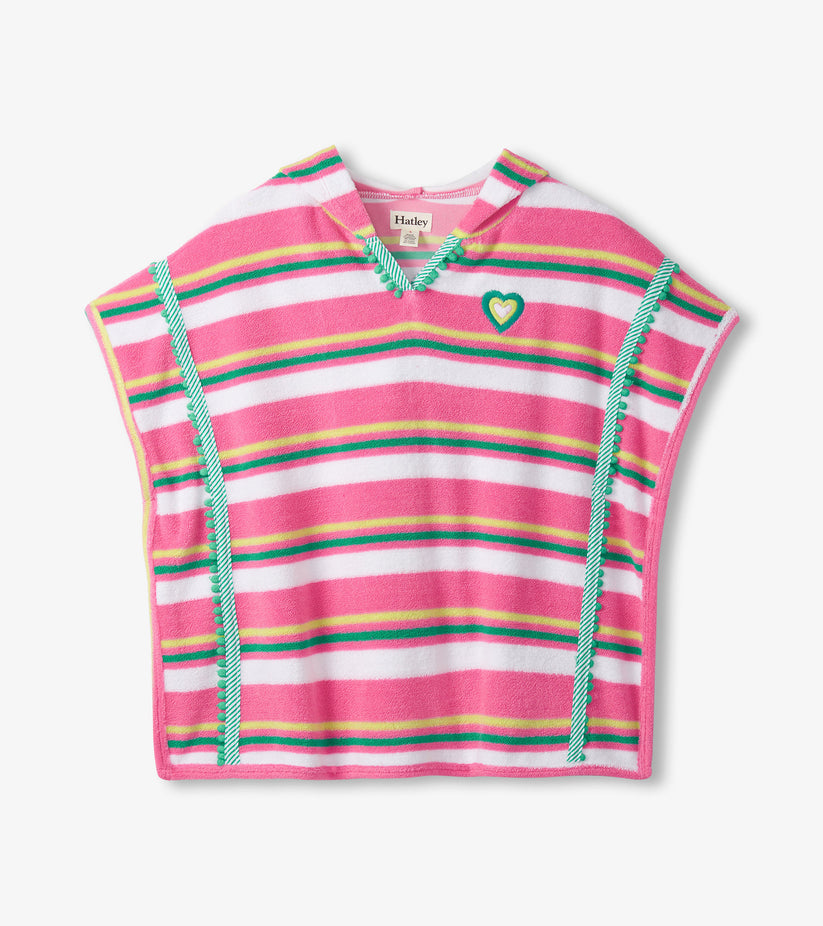 Candy Stripes Hooded Beach Cover Up- Hatley
