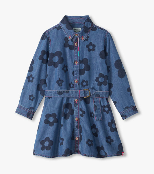 Hatley: Big Flowers Swing Jean Dress