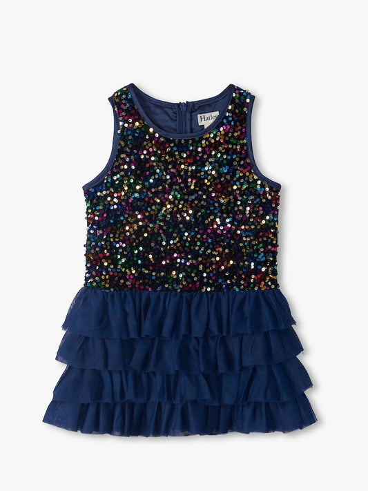 Hatley: Rainbow Coins Sequin And Tulle Dress