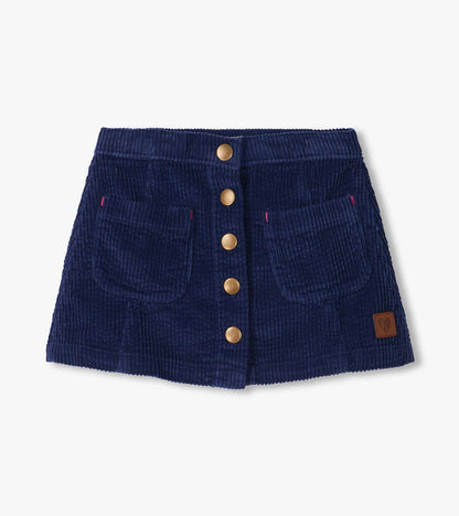 Hatley: Patriot Blue A-Line Corduroy Skirt