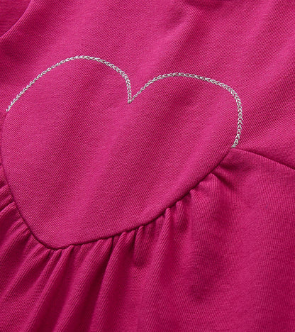 Hatley: Very Berry Heart Applique Dress