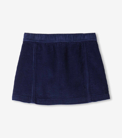 Hatley: Patriot Blue A-Line Corduroy Skirt