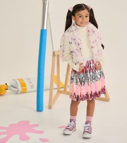 Hatley: Blossom Gradient Sequin Skirt