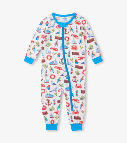 Painted Seascape Bamboo Coverall- Hatley