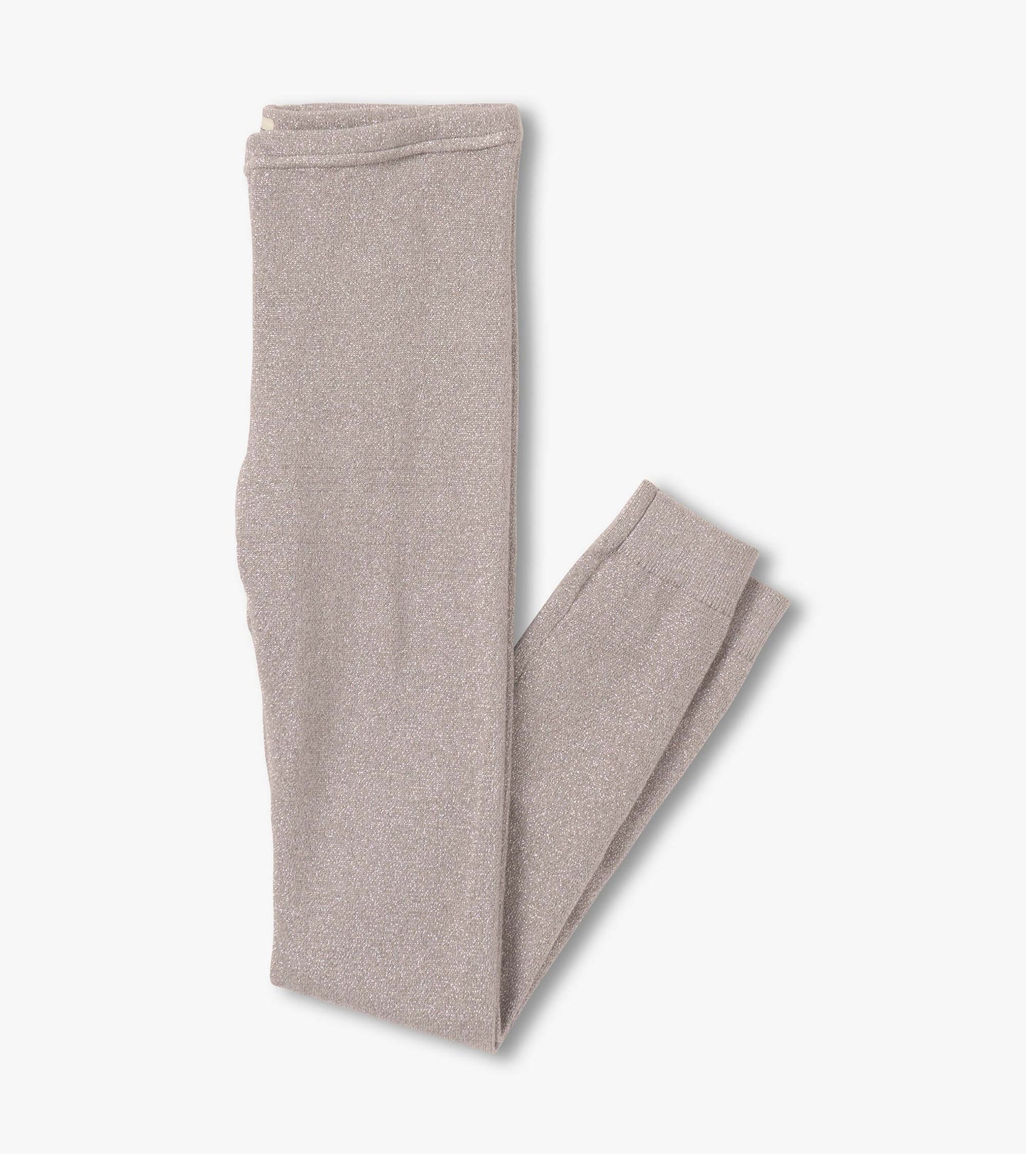 Hatley: Silver Shimmer Cable Knit Leggings