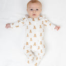 Bamboo Bear Footed Sleeper- Lulujo