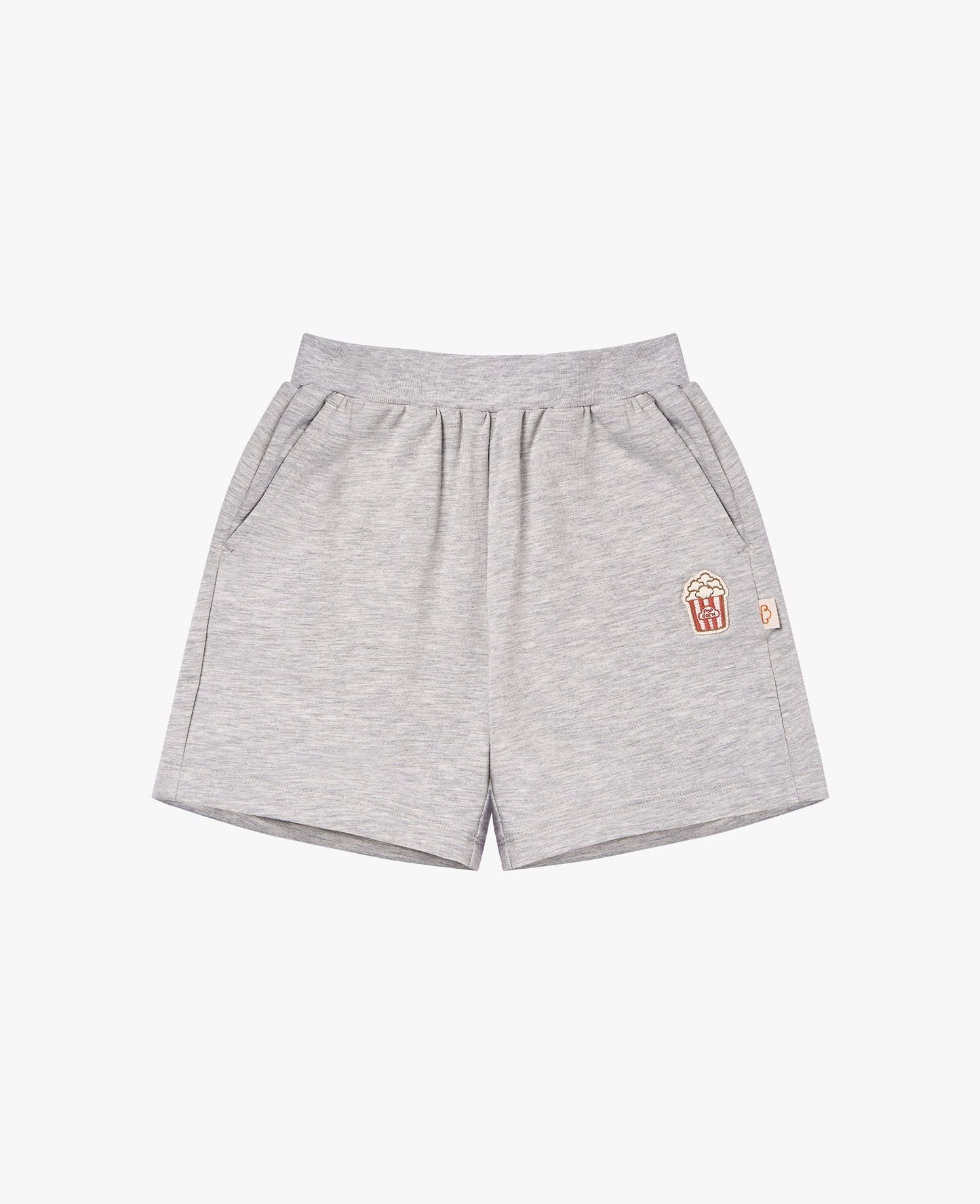 Petite Revery Fog Grey Popcorn Shorts