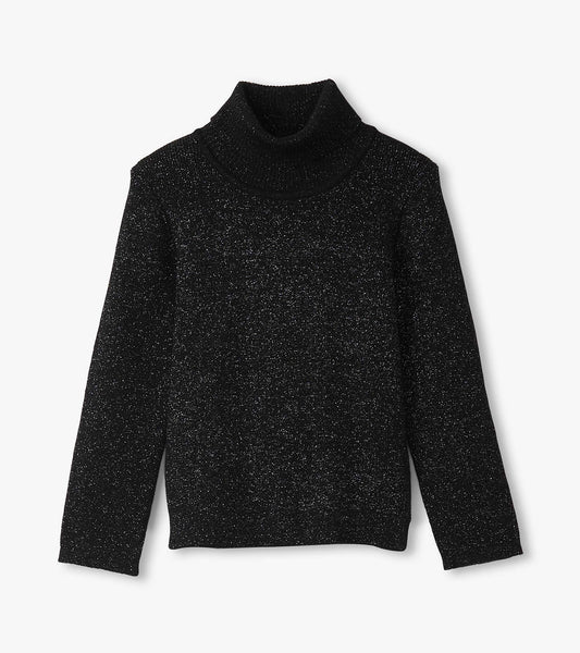 Hatley: Black Glitter Turtleneck
