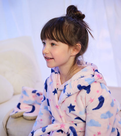 Hatley: Night Sky Fuzzy Fleece Rob