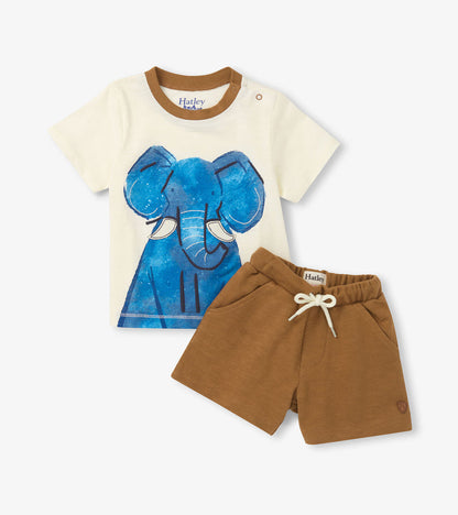 Elephant Tee and Short Set