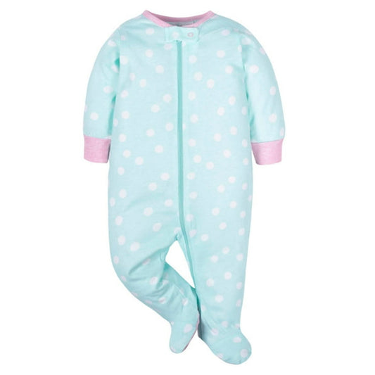 Girl Footed Sleeper- Onesie Brand
