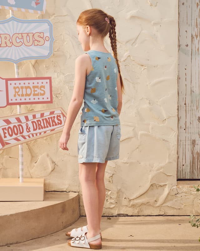 Cloudy Cotton Candy Tank Top- Pettie Revery