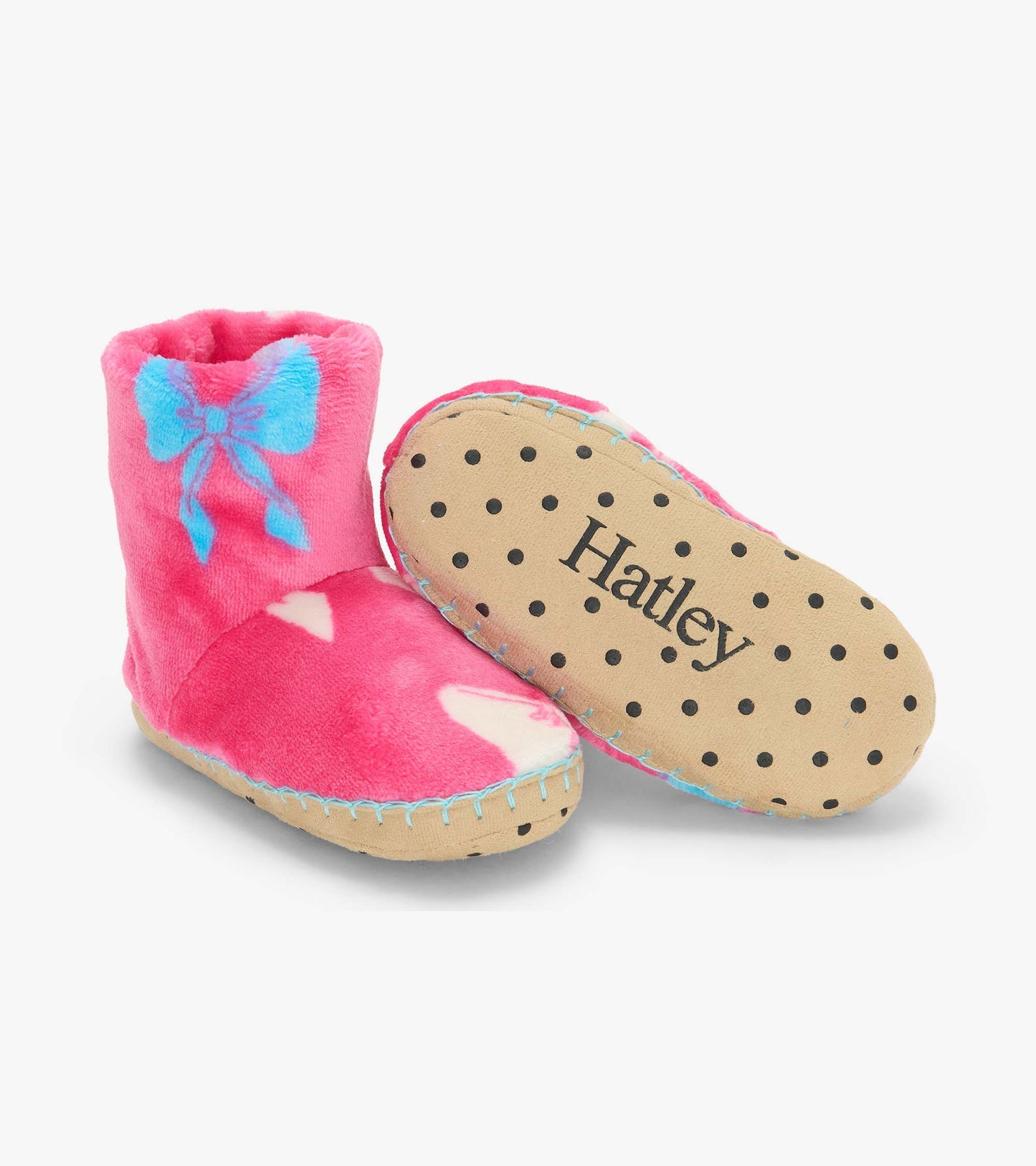 Hatley: Big Bow Fleece Slippers