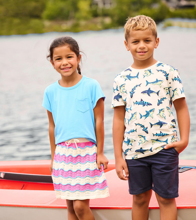 Glow in the Dark Sharks Graphic Tee- Hatley