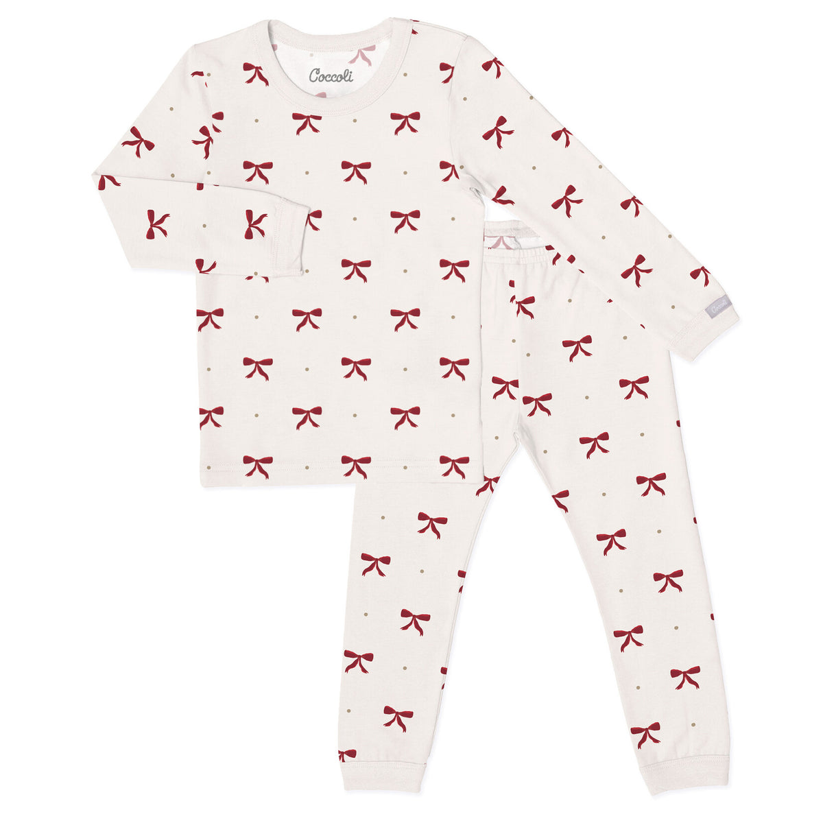 Coccoli: Bows On Whisper Cotton Pajama Set
