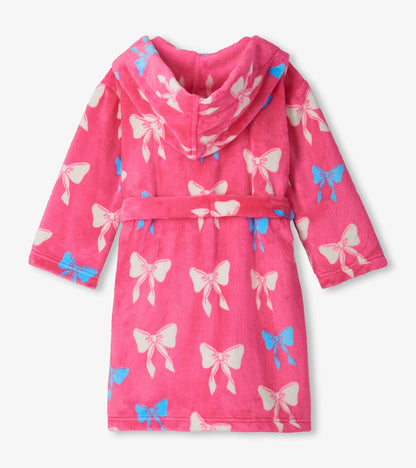Hatley: Big Big Bows Fuzzy Fleece Robe