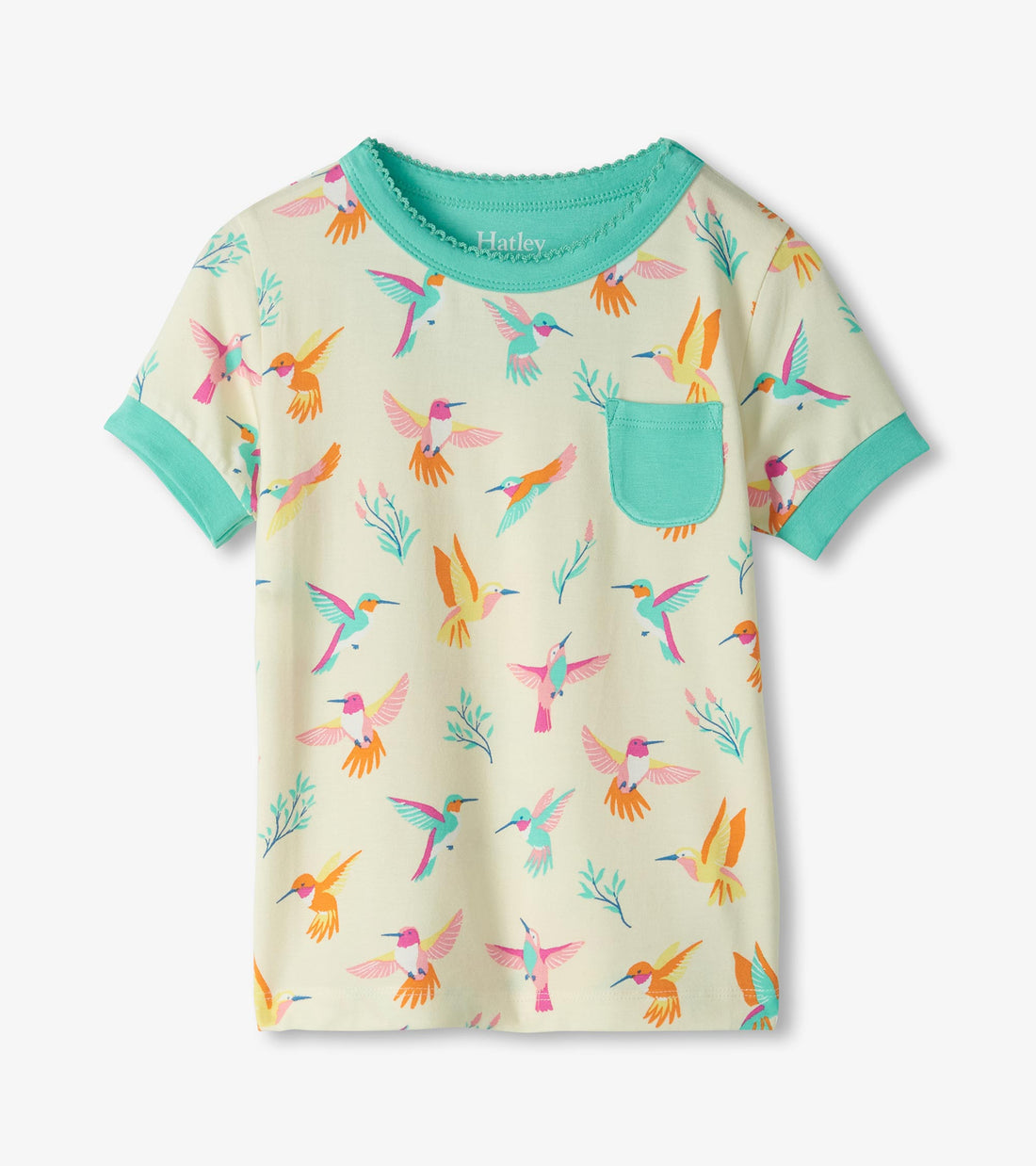 Springtime Hummingbirds Bamboo Short Pajama Set- Hatley