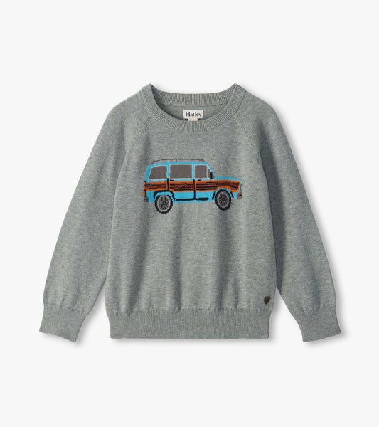 Hatley: Vintage Truck Crew Neck Sweater