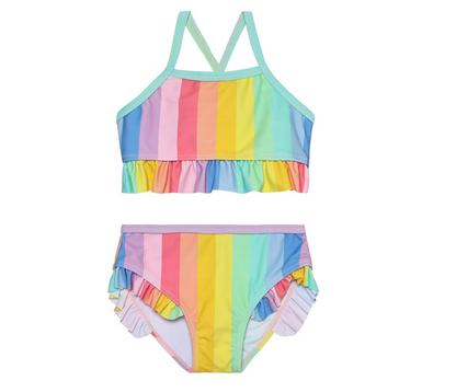 Rainbow Frill Bikini- Colour Kids