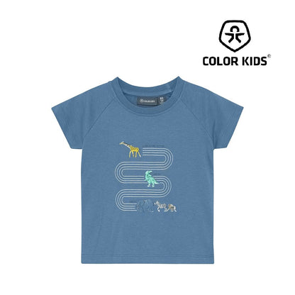 Come Along With Me Light Blue Tee- Colour Kids