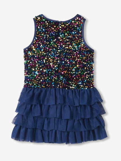 Hatley: Rainbow Coins Sequin And Tulle Dress