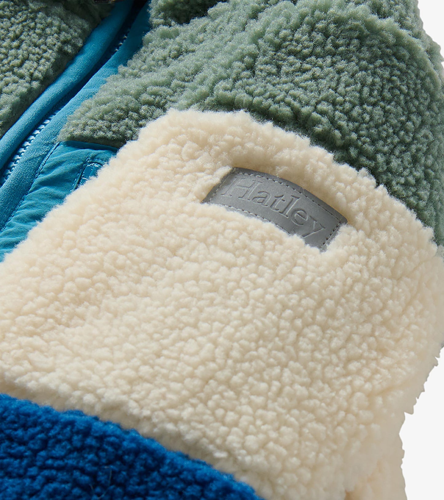 Hatley: Limoges Faux Sherpa Colourblock Jacket