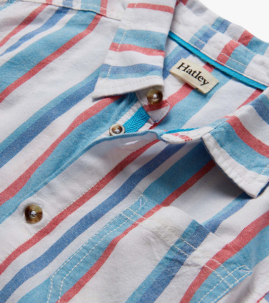 Nautical StripeS Woven Button Down- Hatley