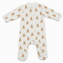 Bamboo Bear Footed Sleeper- Lulujo