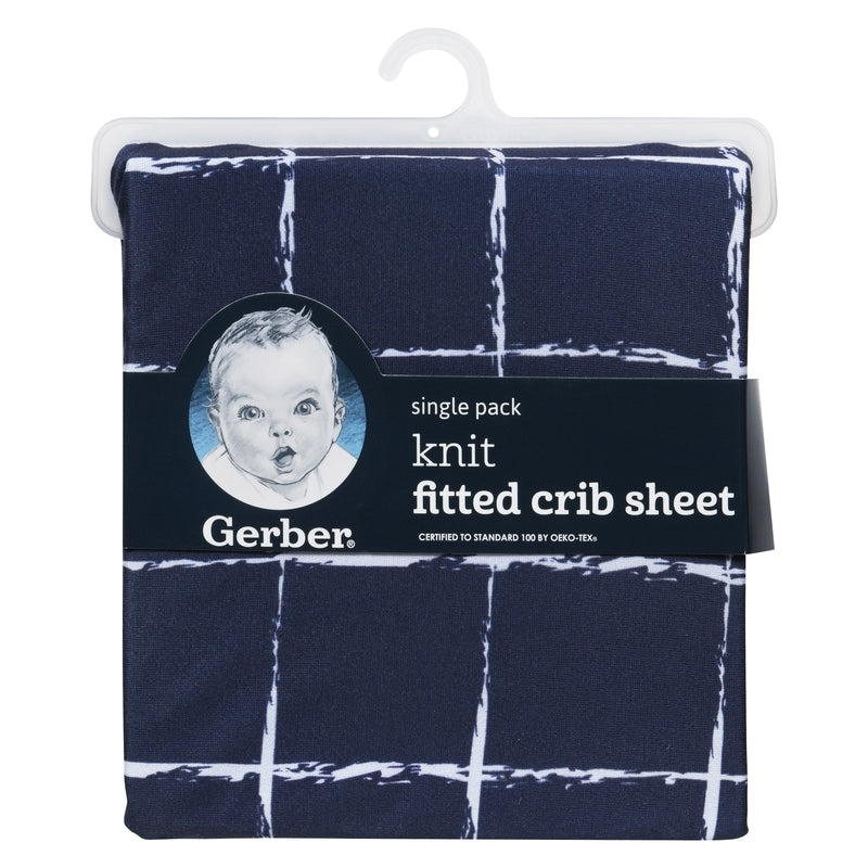 Fitted Square Crib Sheet- Gerber