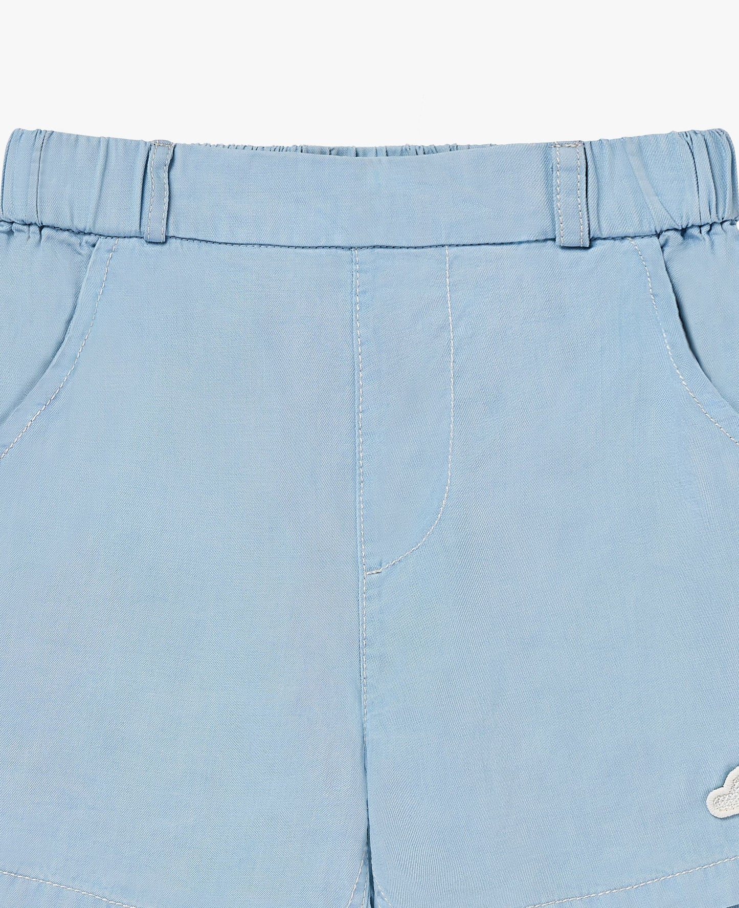 Petite Revery Chambray denim shorts