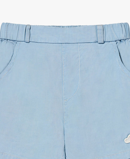 Petite Revery Chambray denim shorts