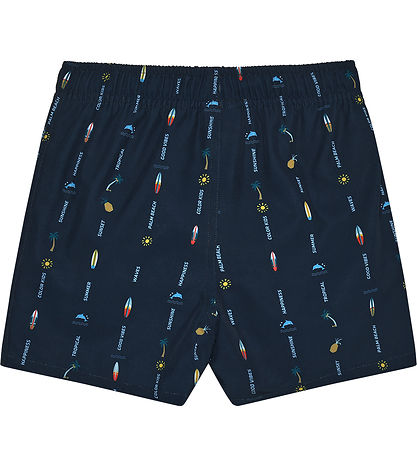 Good Vibes Swim Trunks- Colour Kids