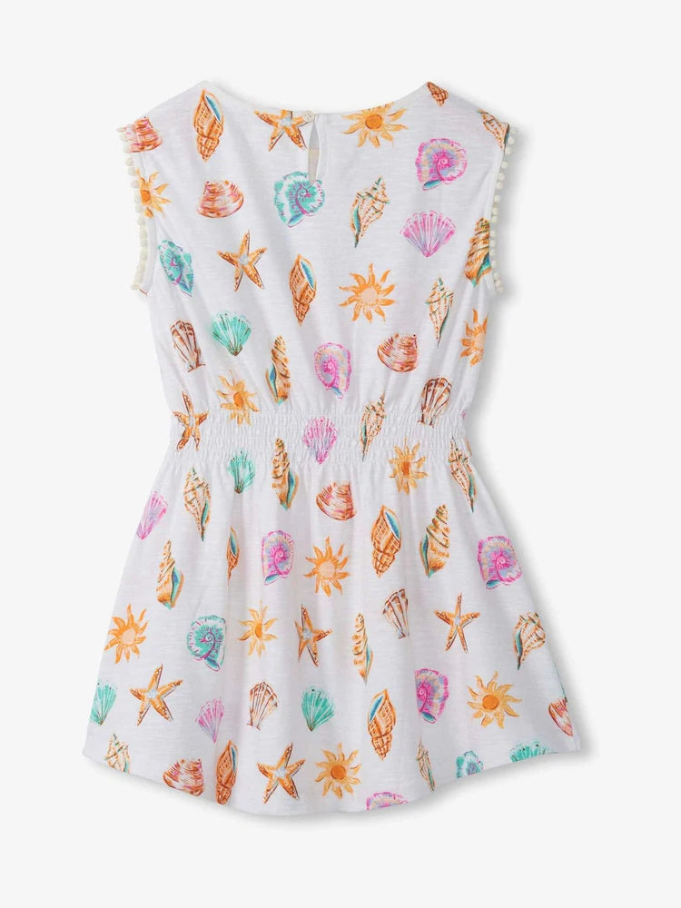 Shell and Sunshine Smocked Waist Dress- Hatley