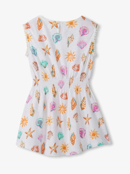 Shell and Sunshine Smocked Waist Dress- Hatley