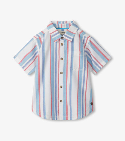 Nautical StripeS Woven Button Down- Hatley