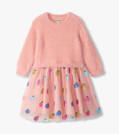 Hatley: Apple Orchard Fuzzy Mixed Dress