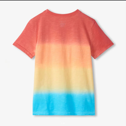 Gradient Sunset Crew Neck Tee- Hatley
