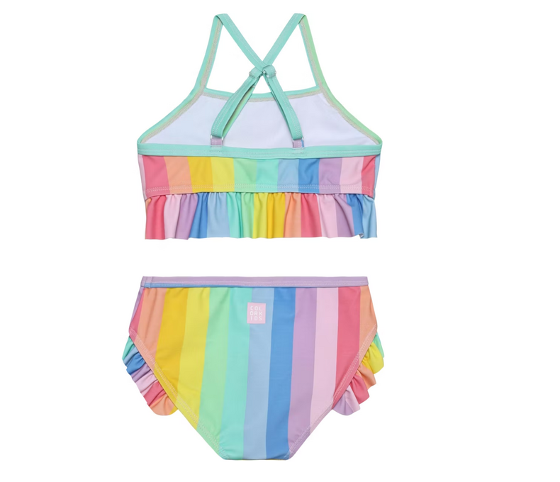 Rainbow Frill Bikini- Colour Kids