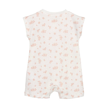 Delicate Pink Flowers Romper- Fixoni