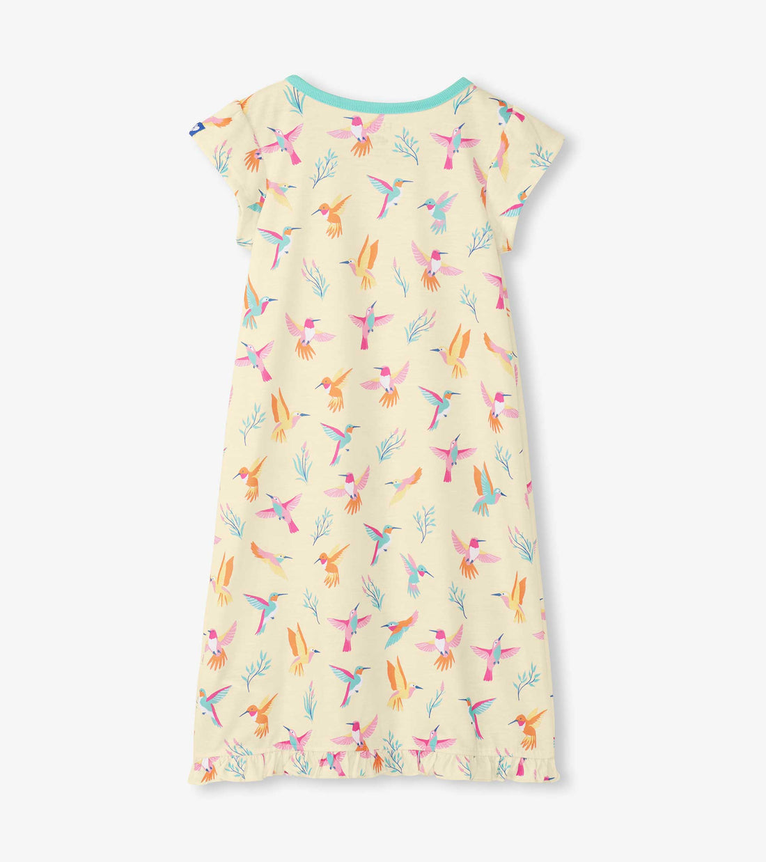 Springtime Hummingbirds Ruffle Hem Nightdress- Hatley