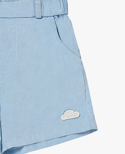 Petite Revery Chambray denim shorts