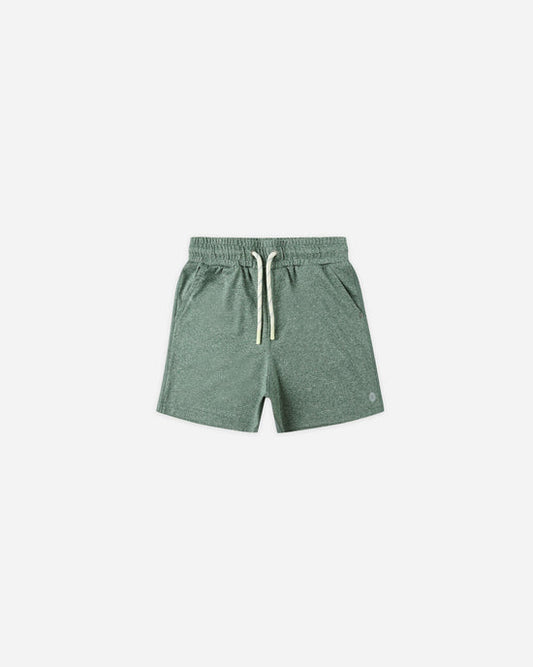 Oceanside Tech Short || Heathered Green- Rylee + Cru