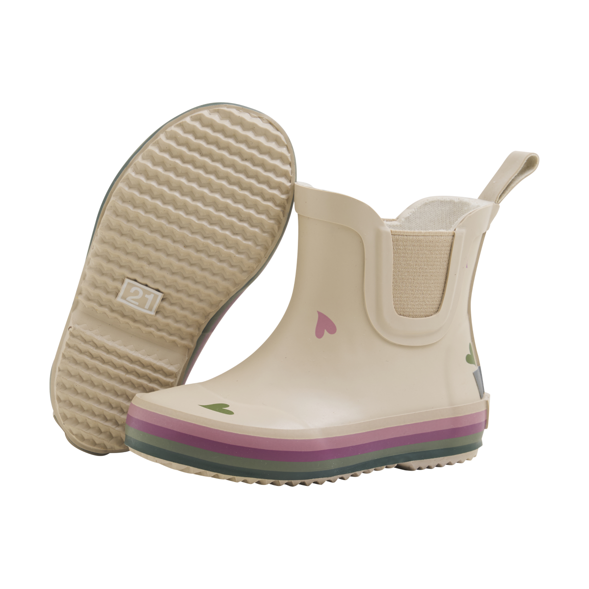 Wellies Short w Heart Badges- Celavi