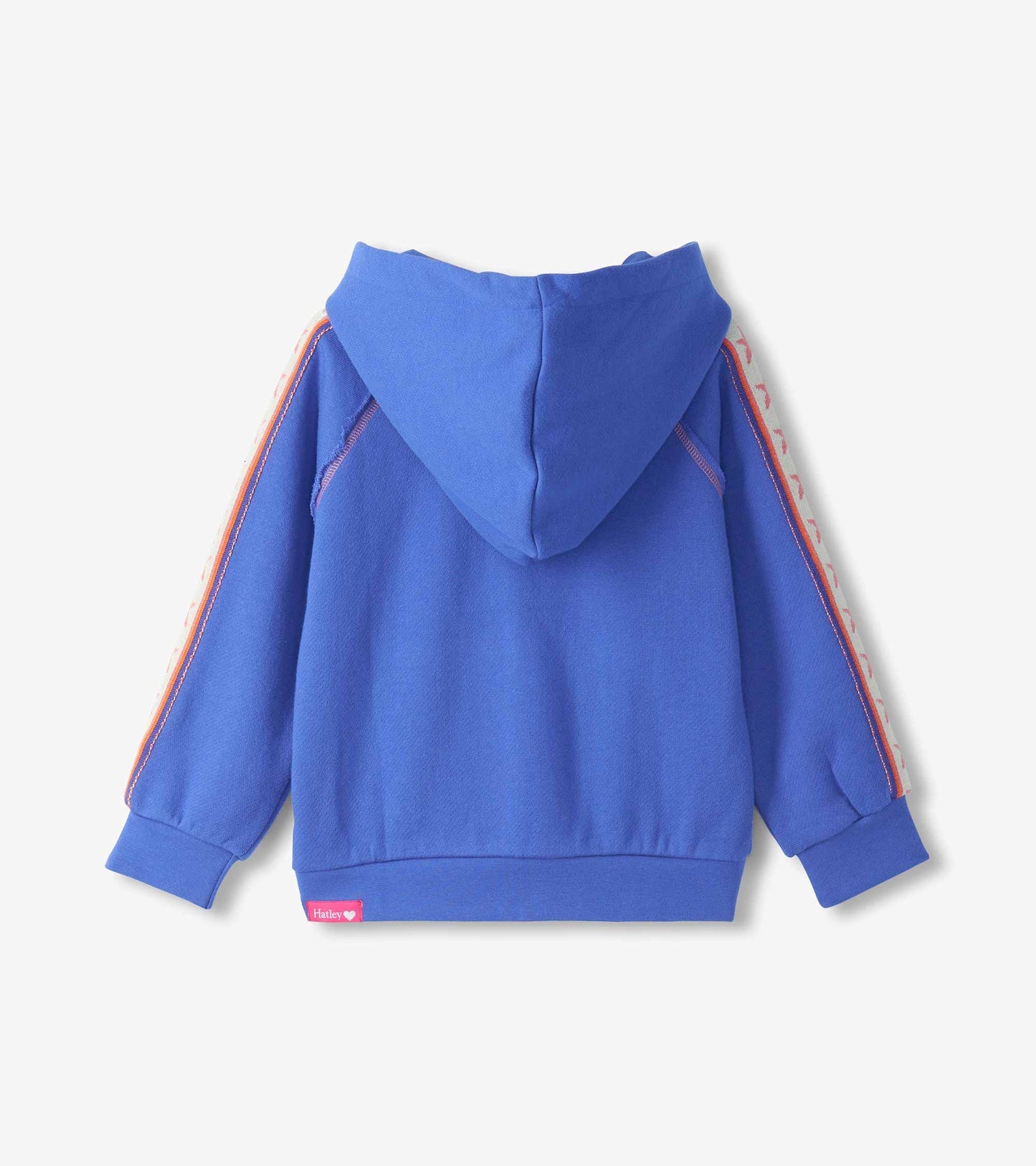Hatley: Dazzling Blue Full Zip Raglan Sleeve Hoodie