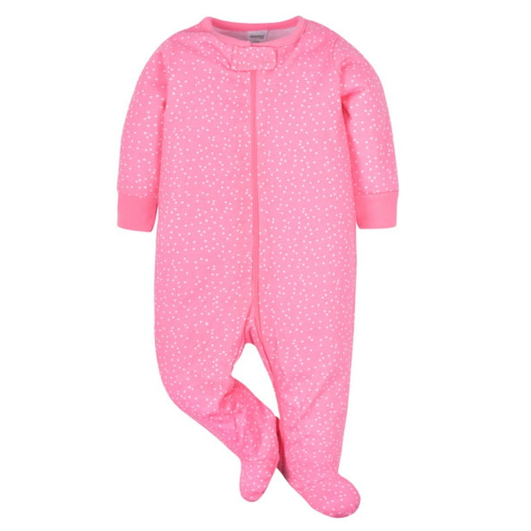 Girl Footed Sleeper- Onesie Brand