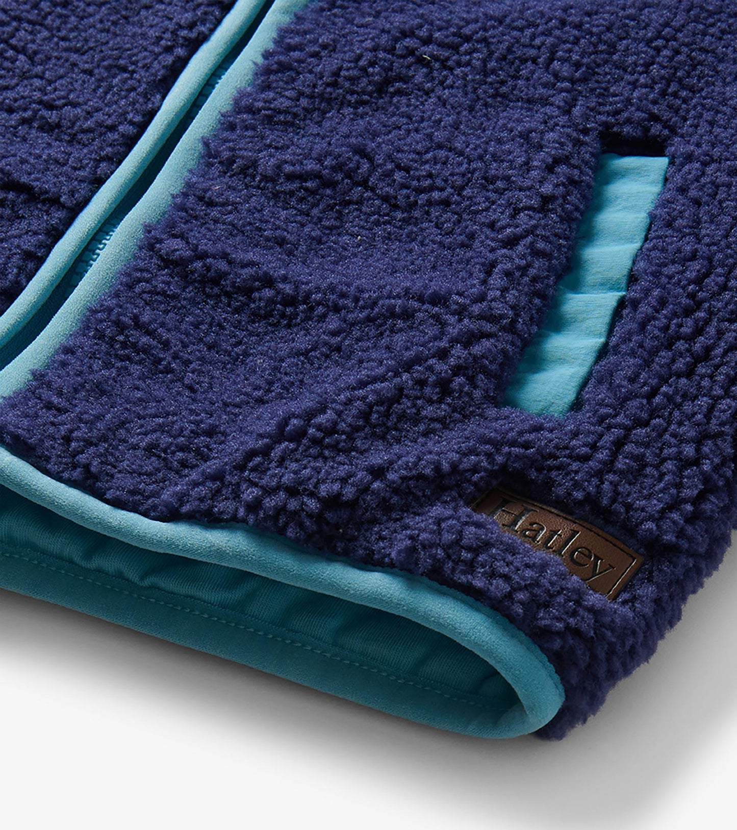 Hatley: Patriot Blue Faux Sherpa Vest