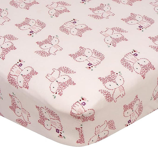 Fitted Fox Crib Sheet- Gerber