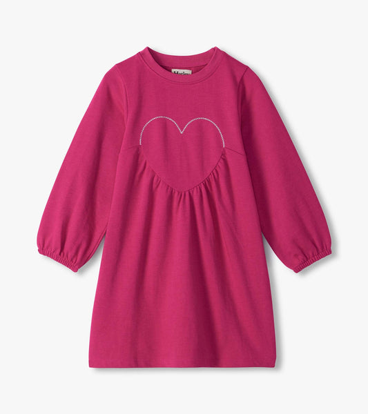 Hatley: Very Berry Heart Applique Dress